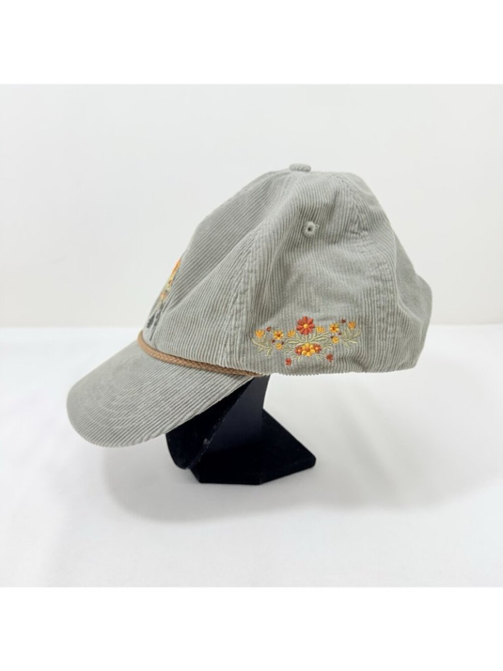 Trailcoast Bloomwing Baseball Hat Cap Trucker Bird Embroidered Corduroy Snapback - Picture 2 of 12